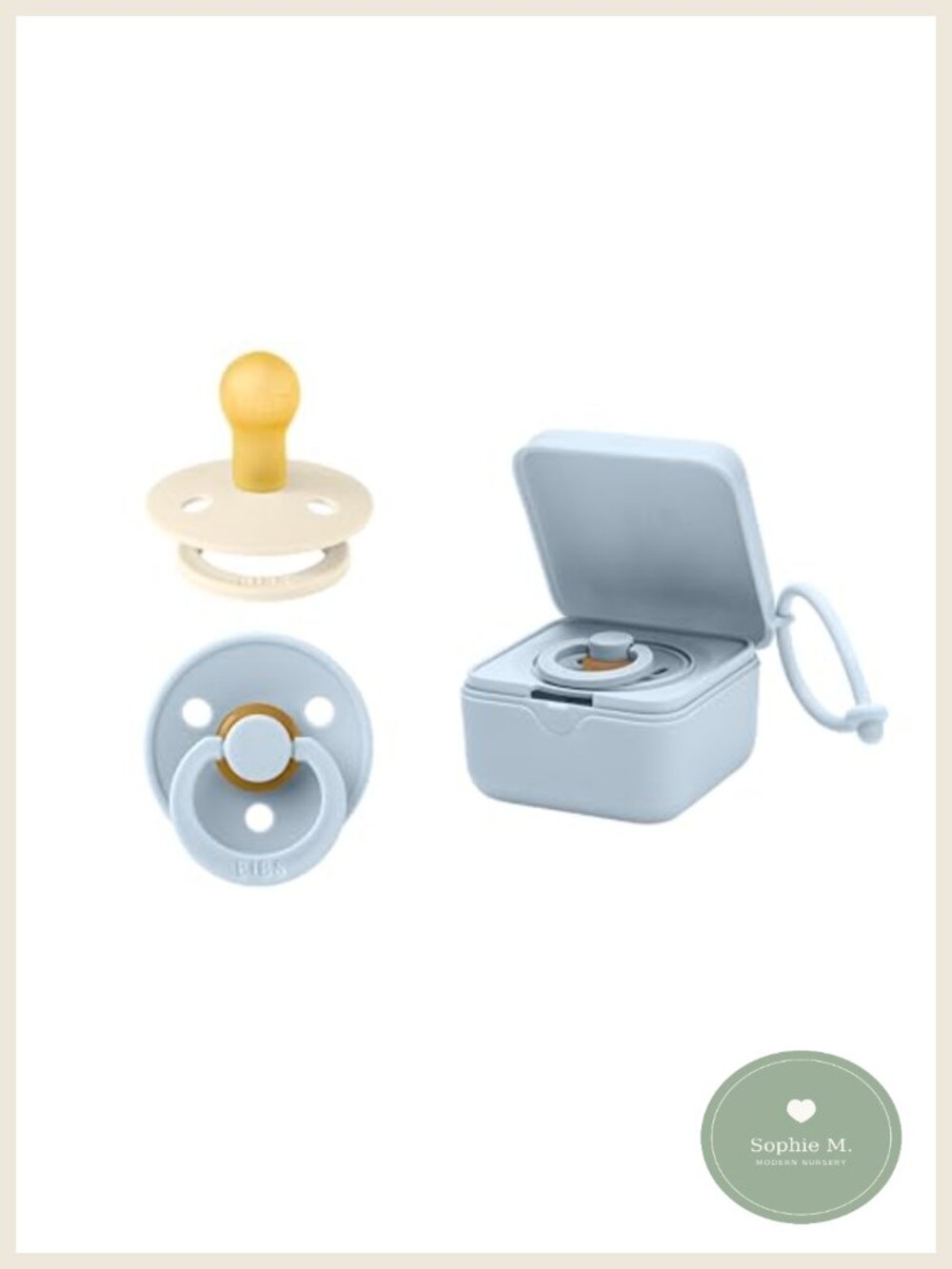 Baby Pacifier Box Bundle Round Nipple Pacifier Storage Accessory Set